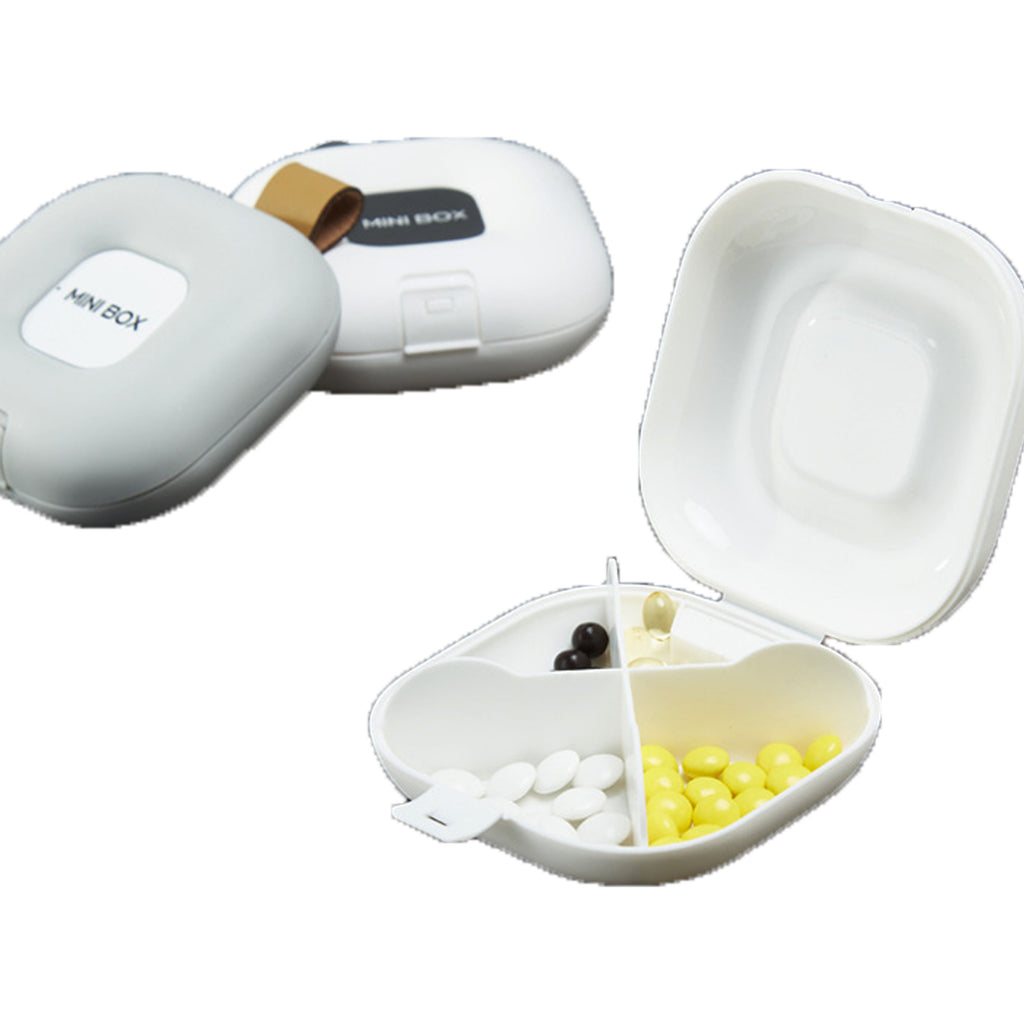 Pill Box 4 Compartment Medicine Pill Case