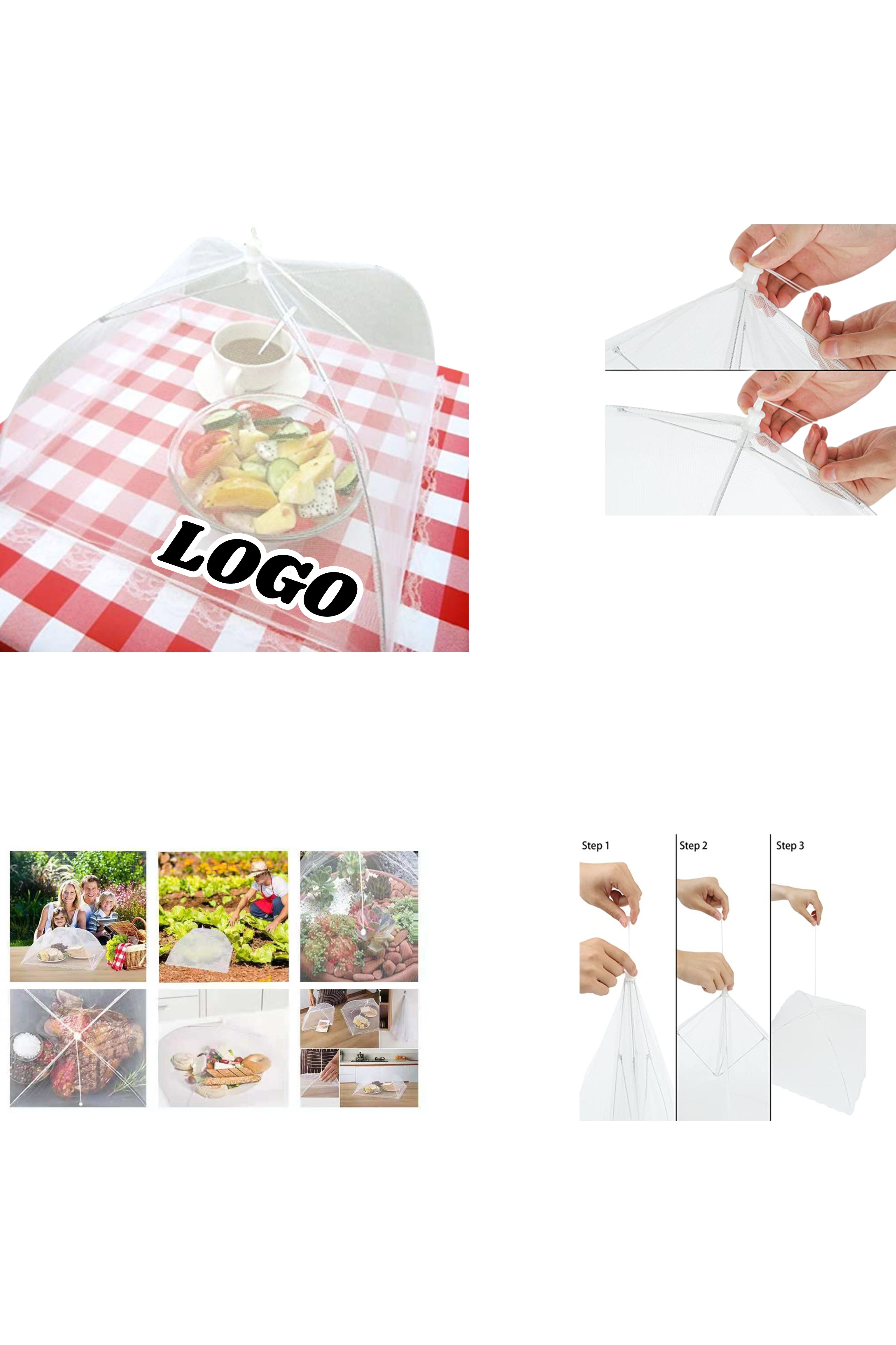 One - Key Foldable Table Food Dust Cover