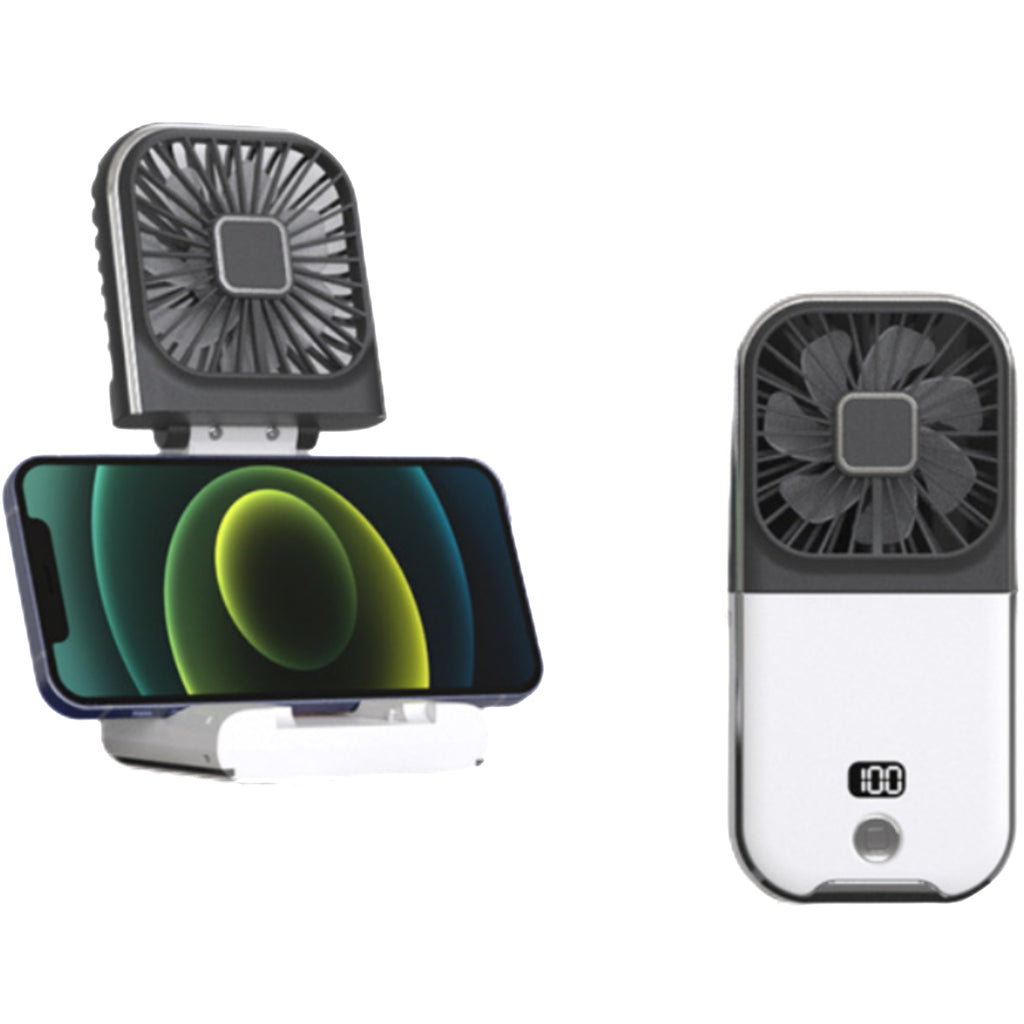 Neck Hanging Foldable Power Bank Fan