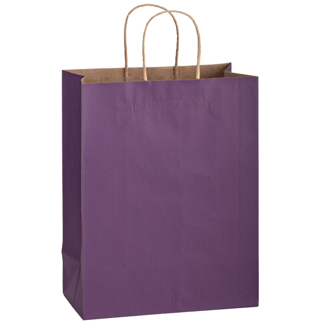 Matte Color Paper Shopper Tote Bag (10"x5"x13")