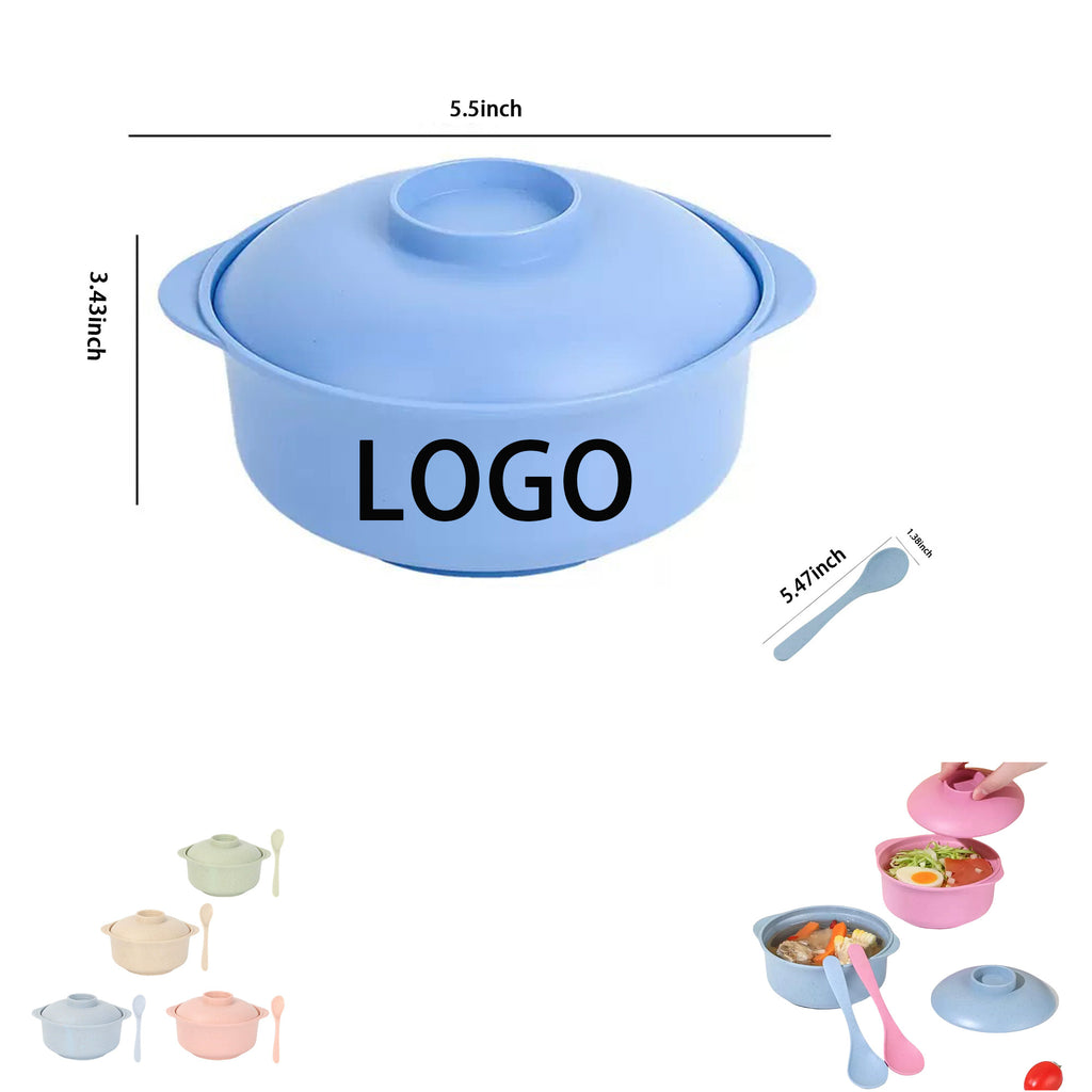Soup Pot Bowl With Spoon