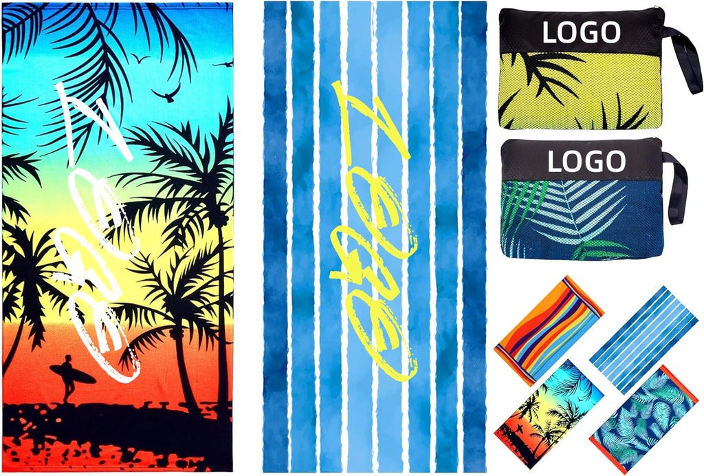 Youth Sublimation Luxury Colorful Microfiber Beach Towel