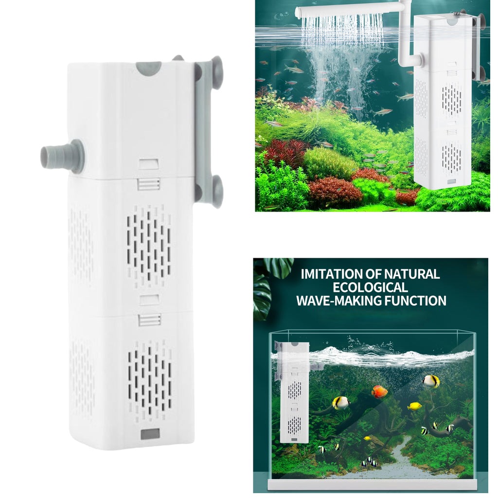 Ultra Quiet Submersible Aquarium Filter Internal Circulation