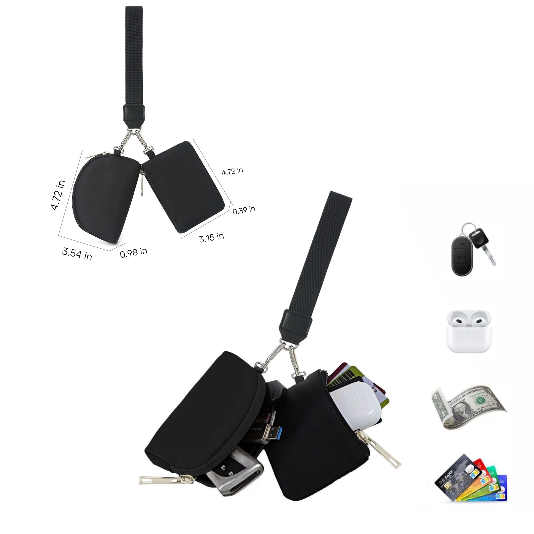 Portable Wrist Coin Purse