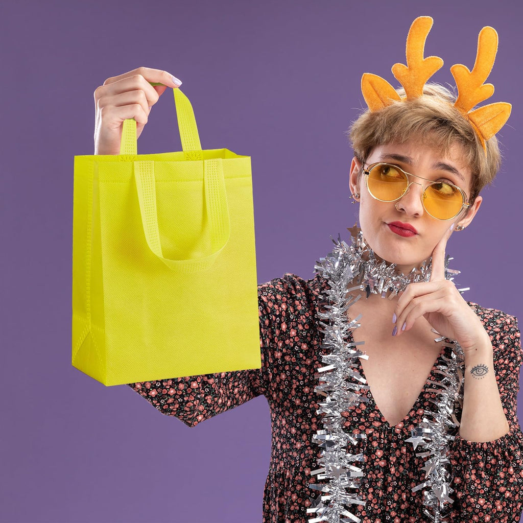 Color Reusable Gift Bags With Handles