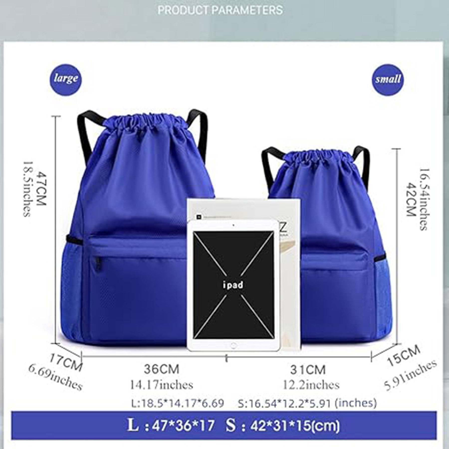 Waterproof Drawstring Backpack Fitness Bag