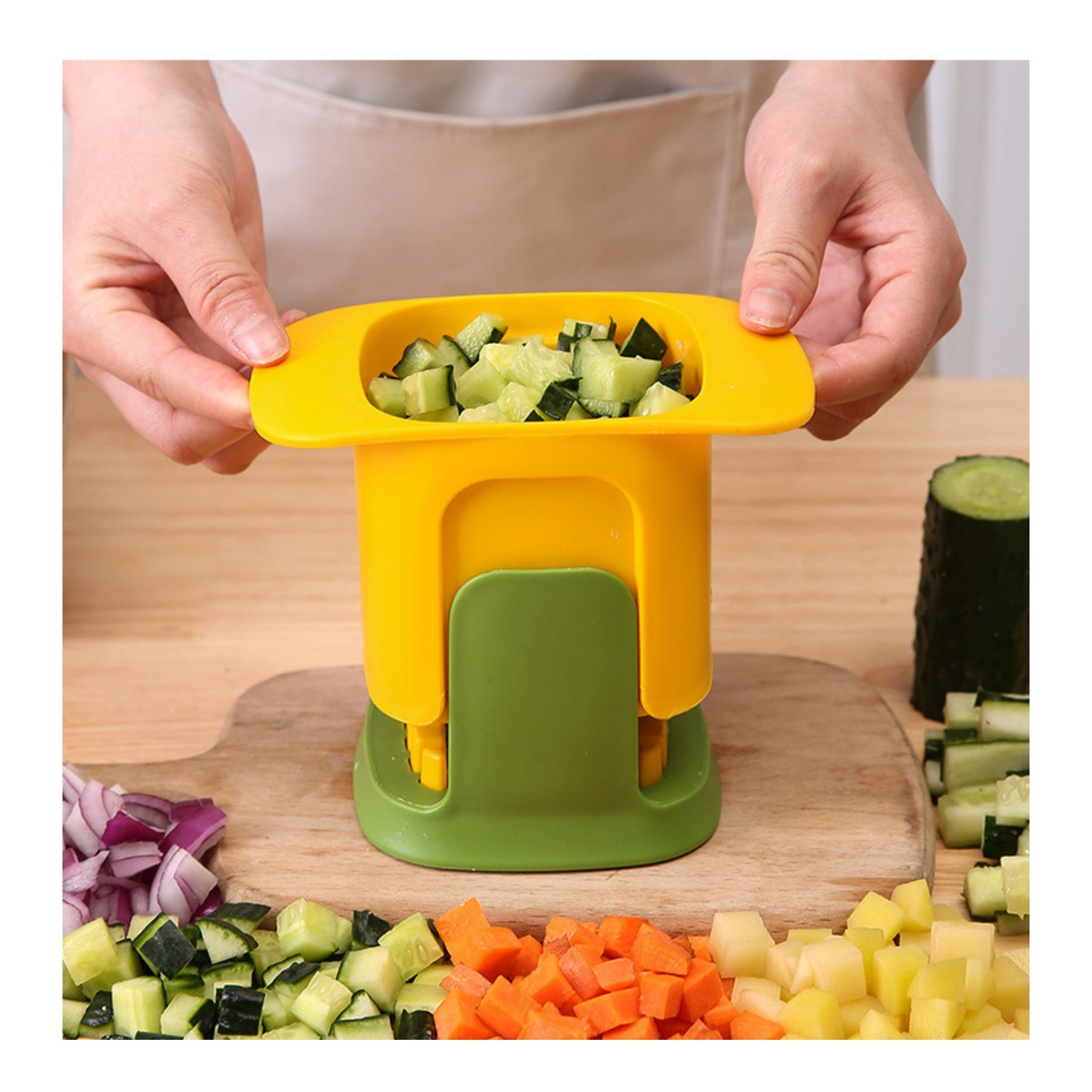 Multifunctional Vegetable Chopper Dicing & Slitting