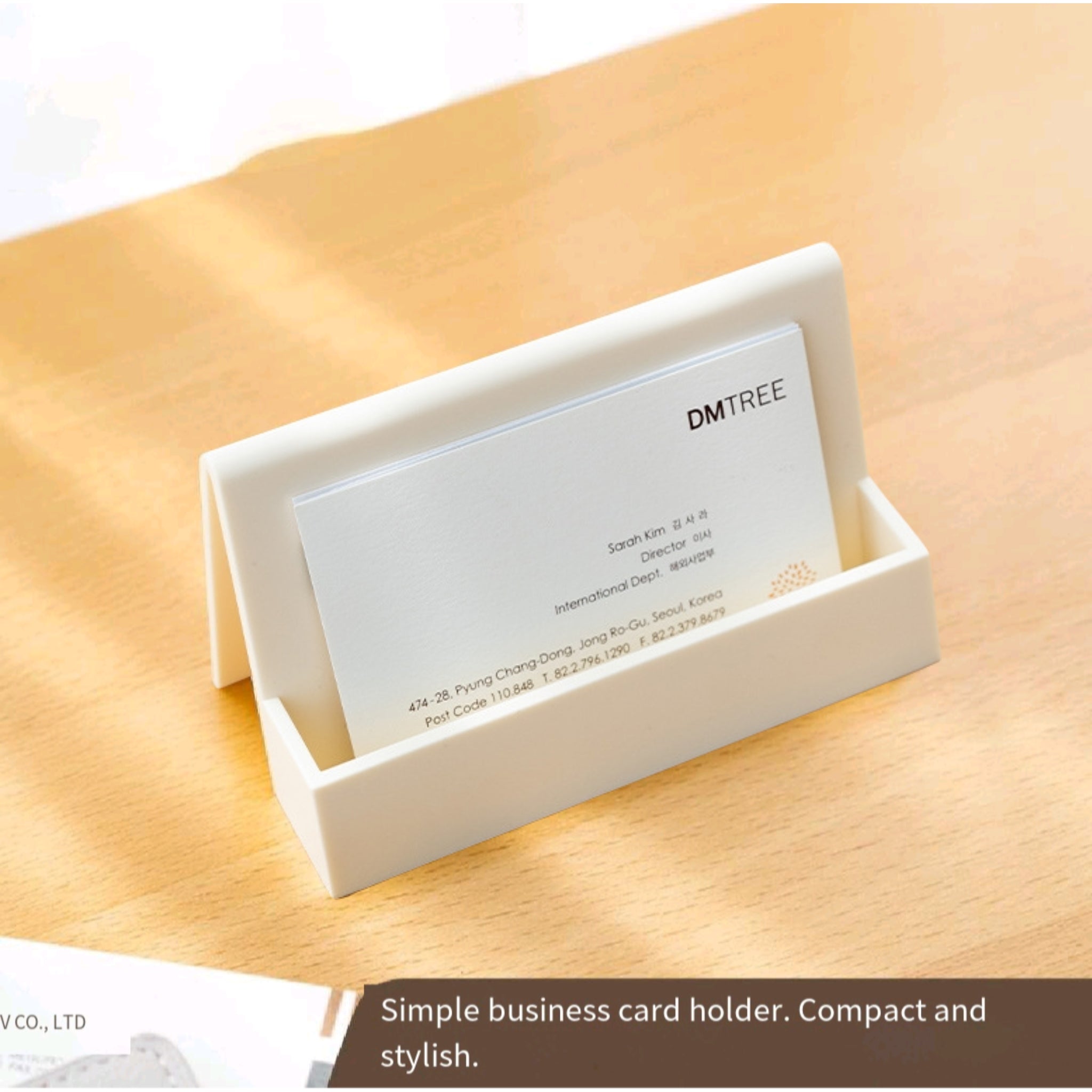 Modern Desktop Holder Business Card Note Tilt