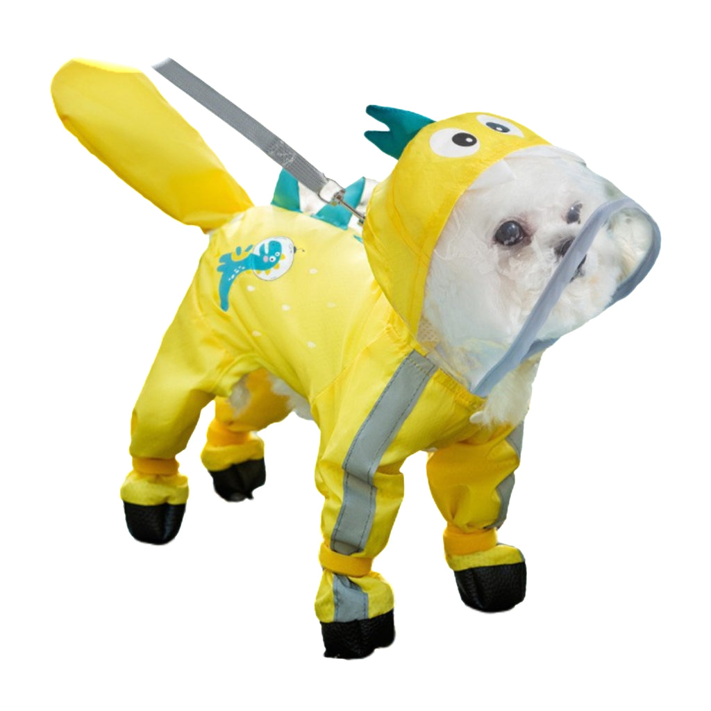 Waterproof Full Body Dog Raincoat With Boots