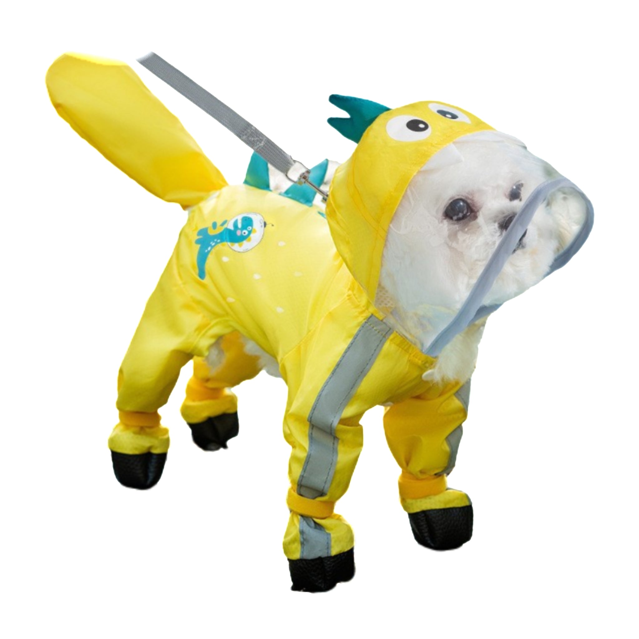 Waterproof Full Body Dog Raincoat With Boots