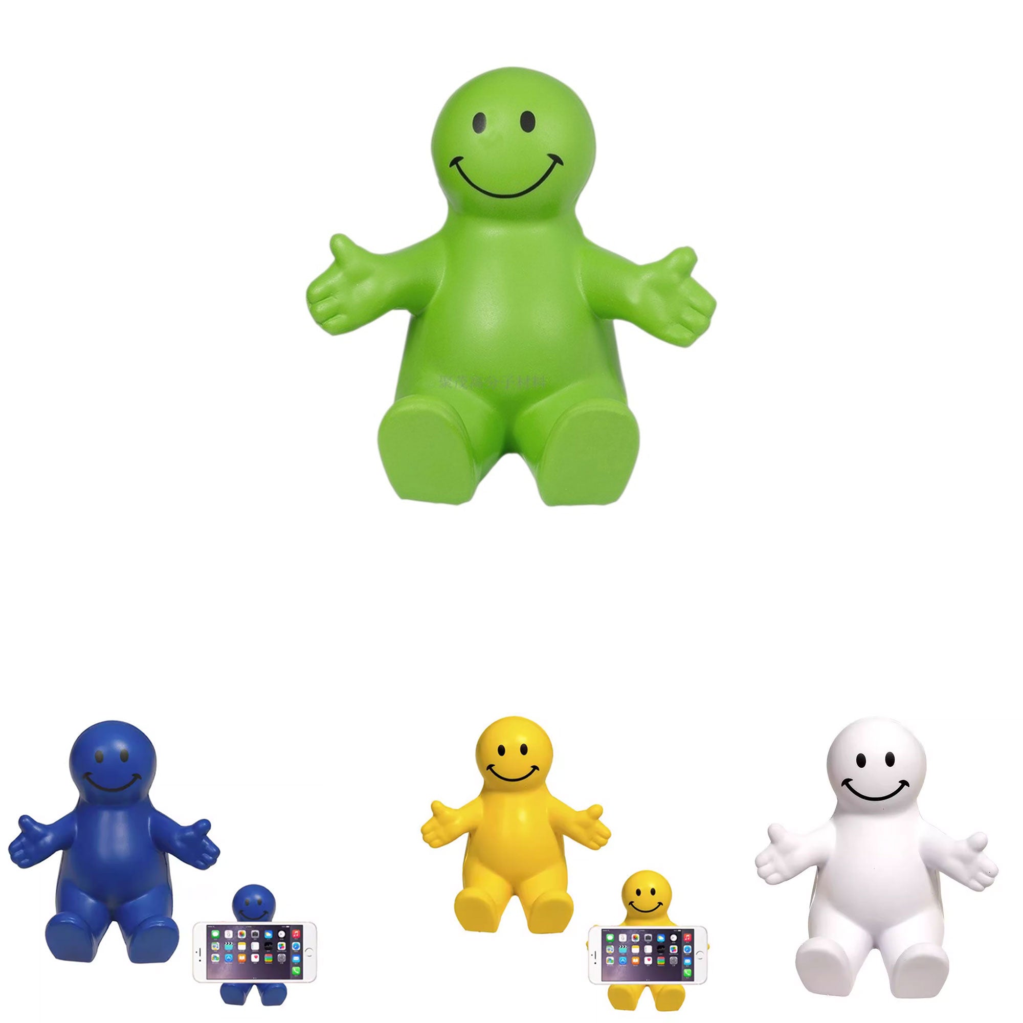 Squeezable Smile Phone Holder