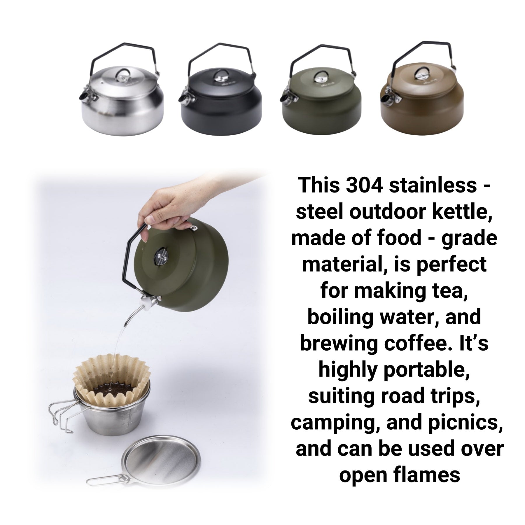 Stainless Outdoor Kettle