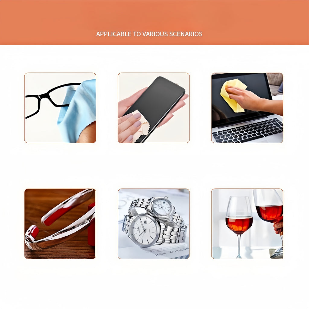 Portable Neoprene Eyeglass Cleaner Keychain