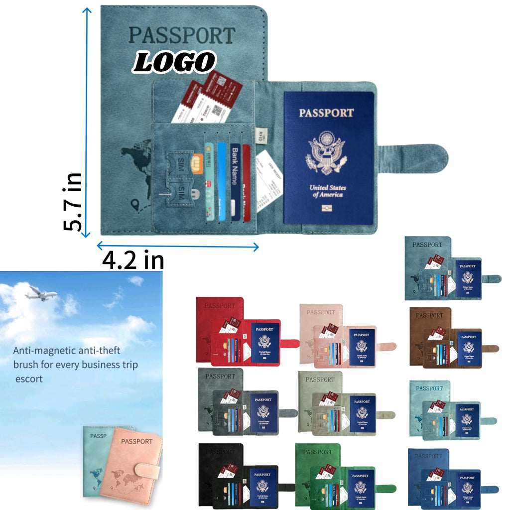 Leather Passport Protecting Cover