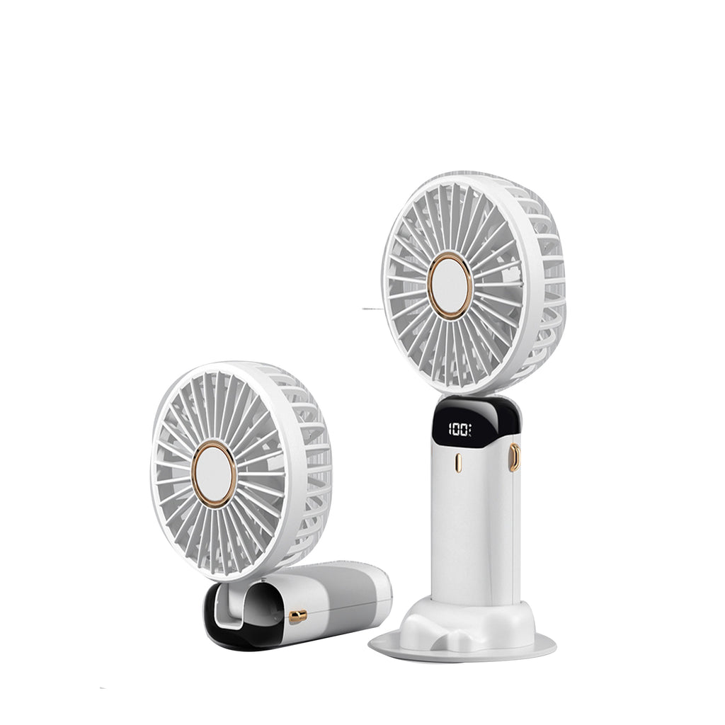 New Handheld Digital Folding Aromatherapy Desktop Mini Portable Fan