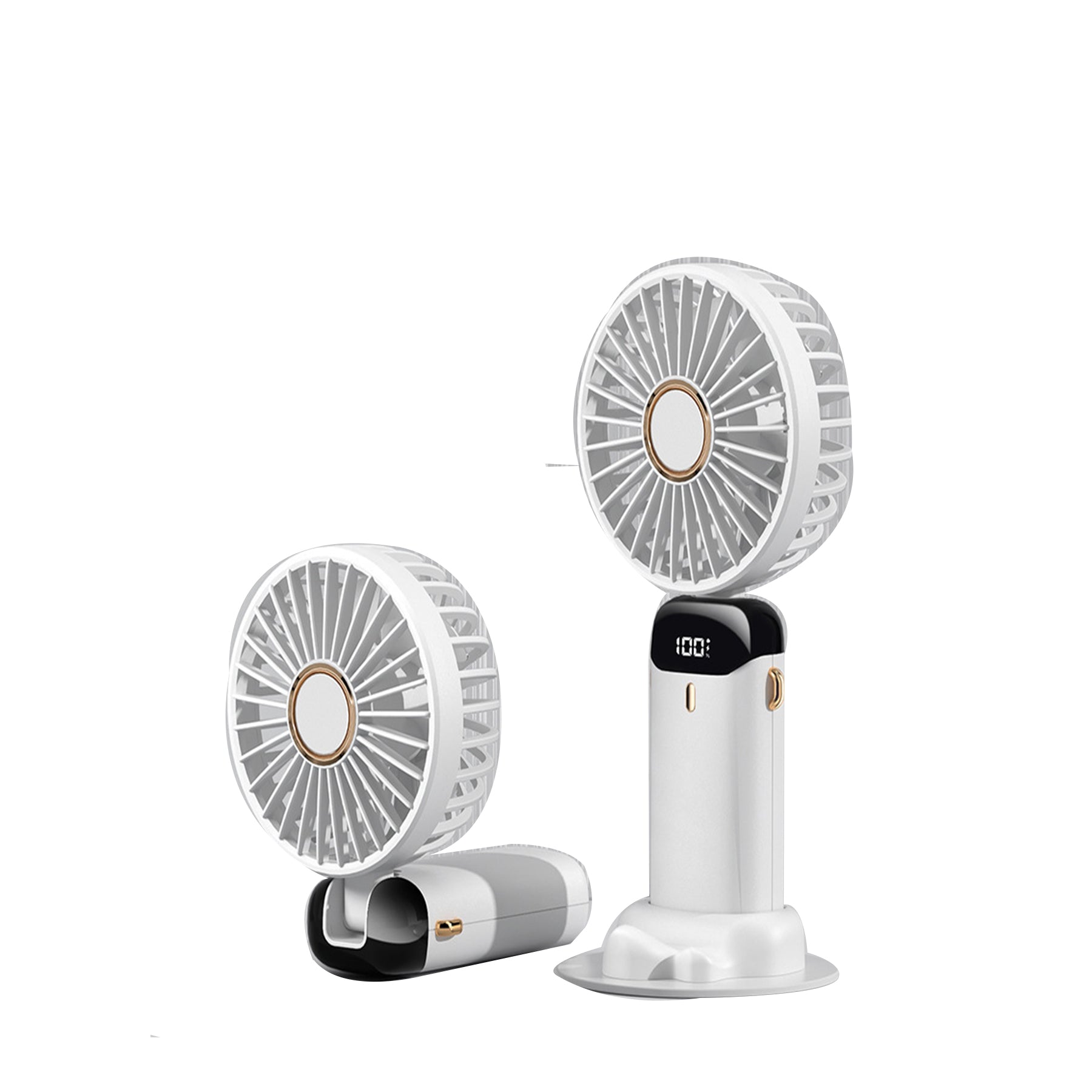 New Handheld Digital Folding Aromatherapy Desktop Mini Portable Fan