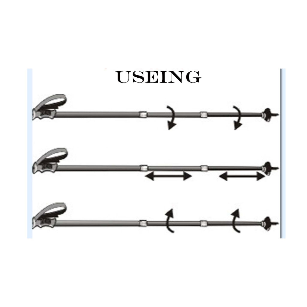 Aluminum Alloy Telescopic Mountain Climbing Staff