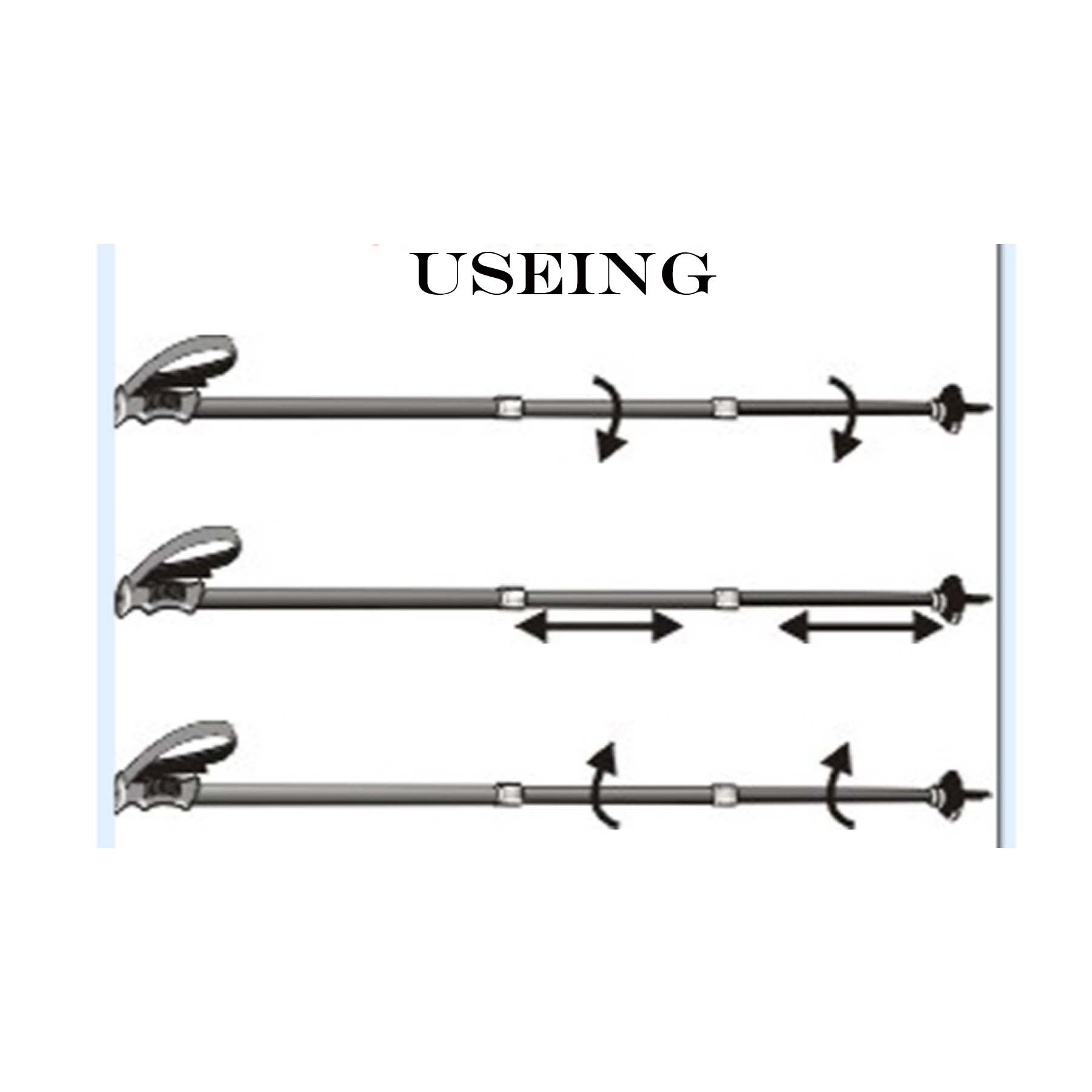 Aluminum Alloy Telescopic Mountain Climbing Staff