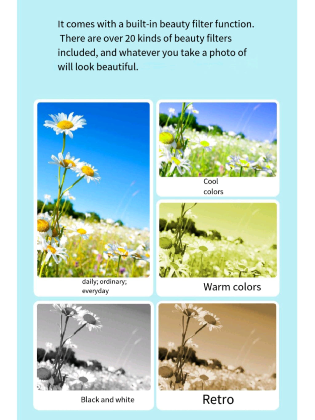 High Definition Digital Beauty Enabled Student Camera