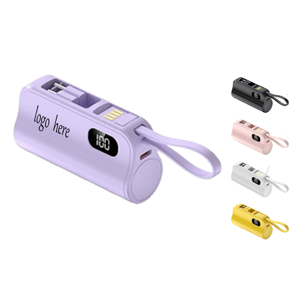 Portable Digital Display Cylinder Power Bank