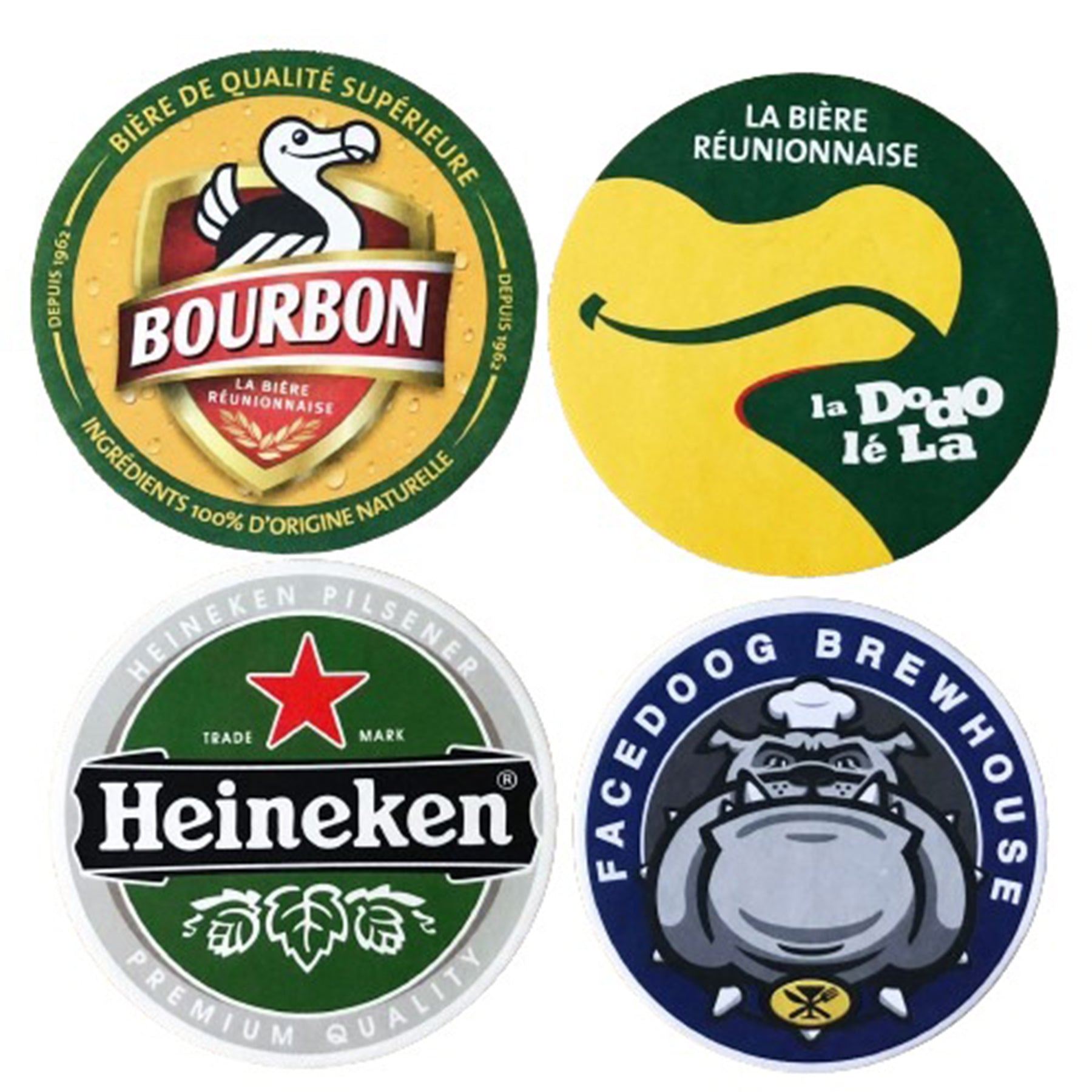 4 "Absorbent Paper Disposable Coasters