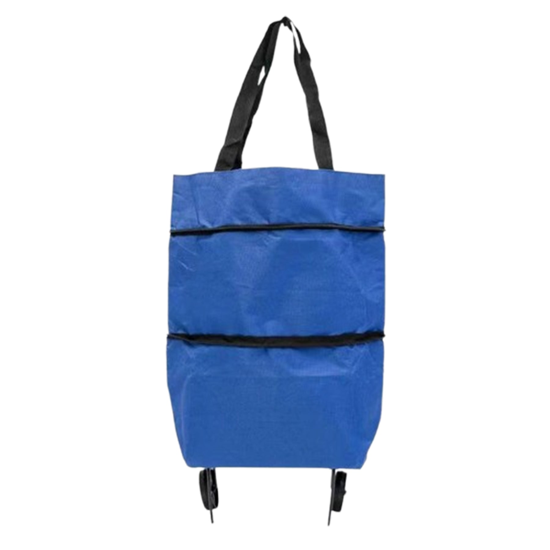 Foldable Wheeled Shopping Bag with Shoulder Strap