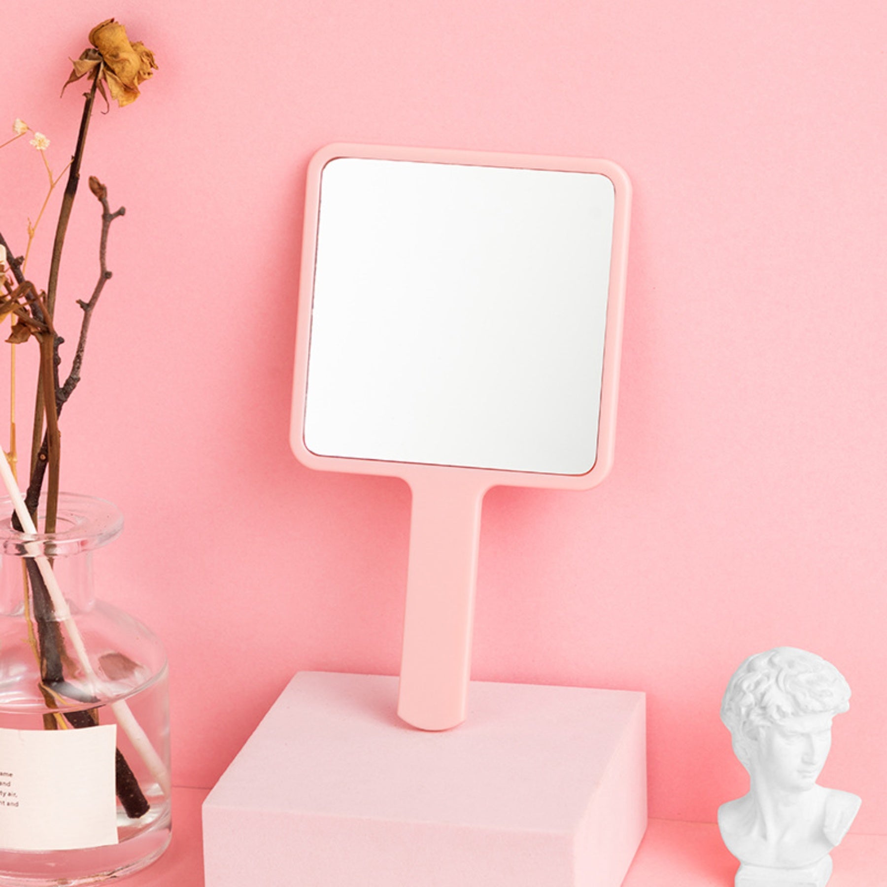Square Handheld Makeup Mirror