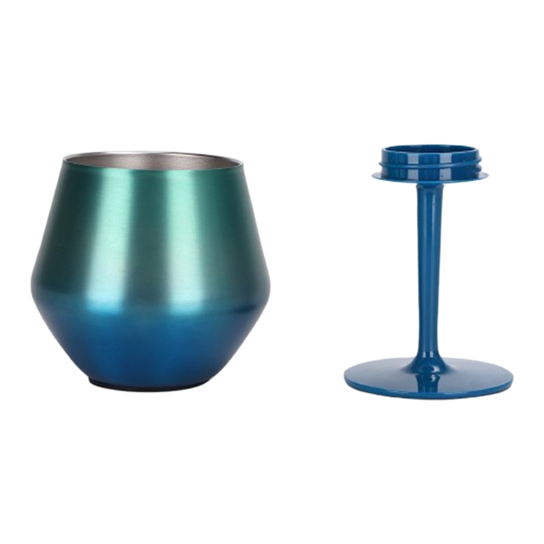 14Oz Stainless Steel Wine Glasses