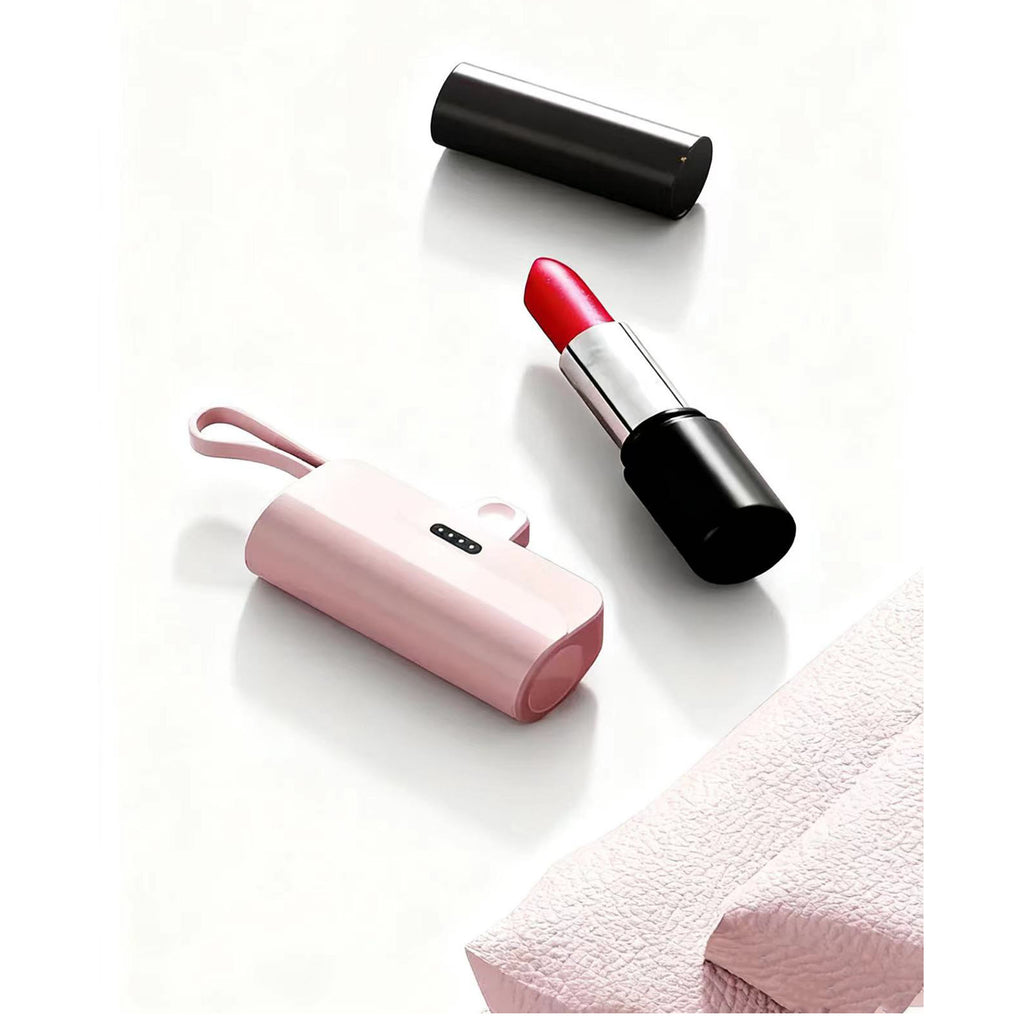 Mini Multifunctional 2-in-1 Capsule Power Bank With Cable