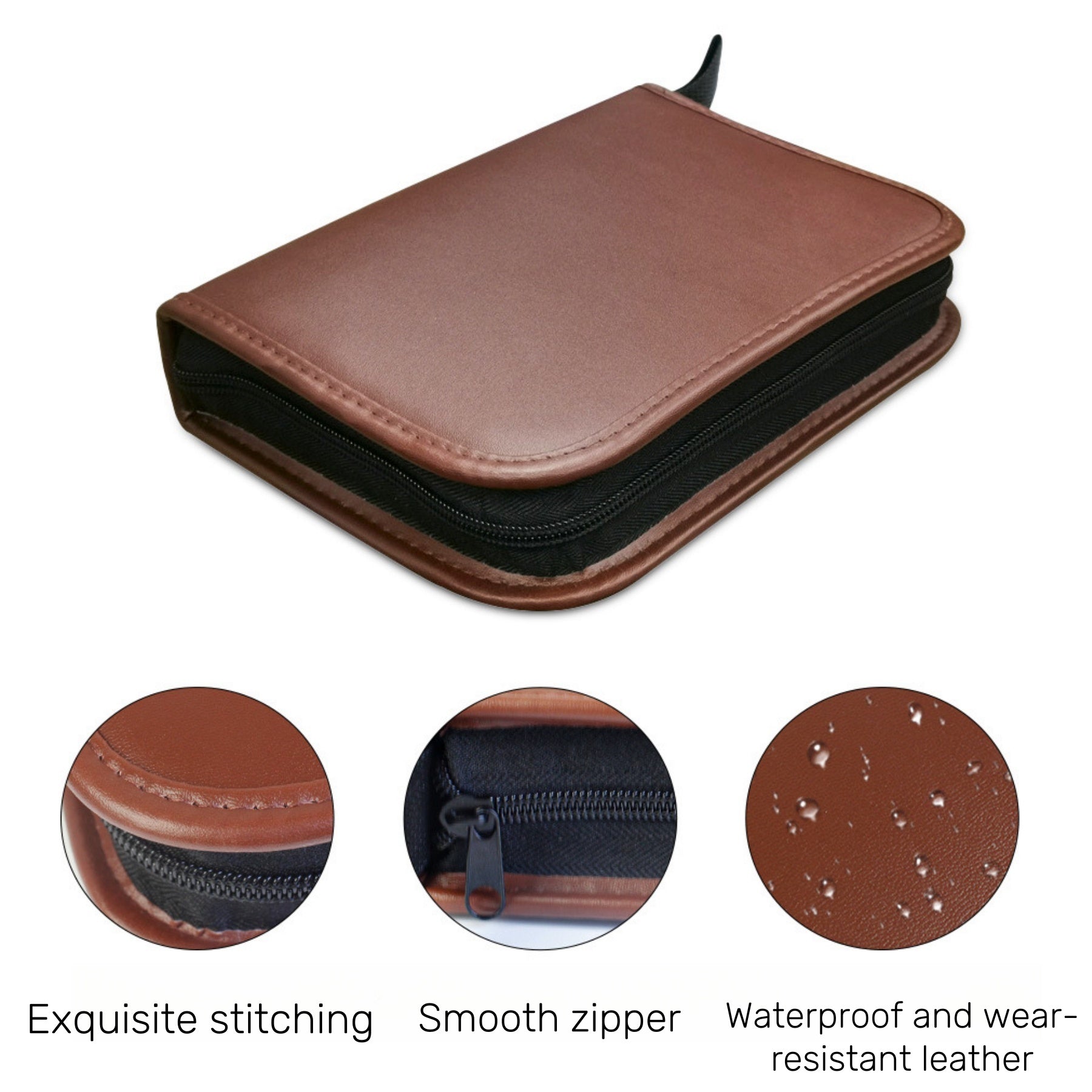 Large-capacity Golf Accessory Storage Leather Bag