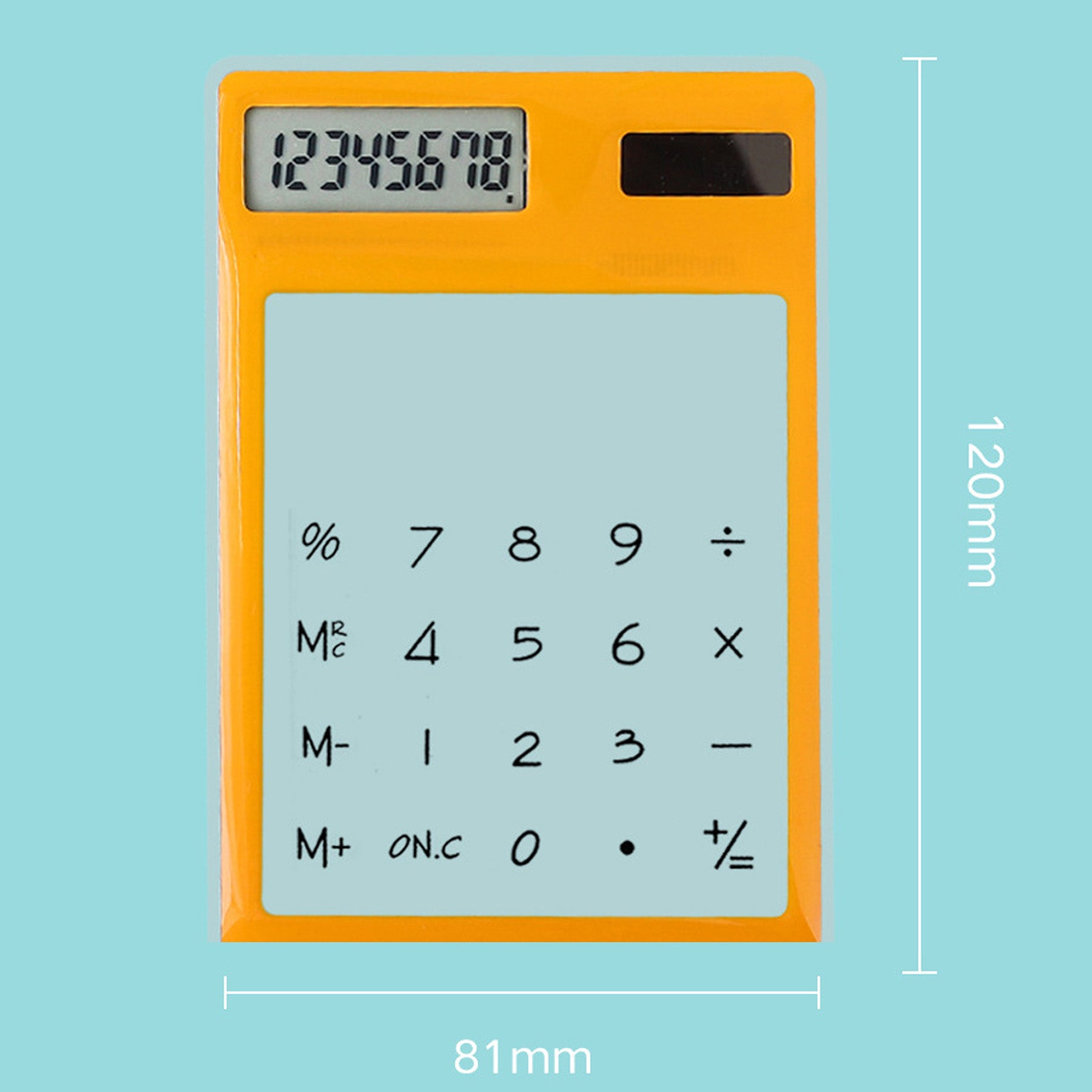 Touch Transparent Solar Power Calculator
