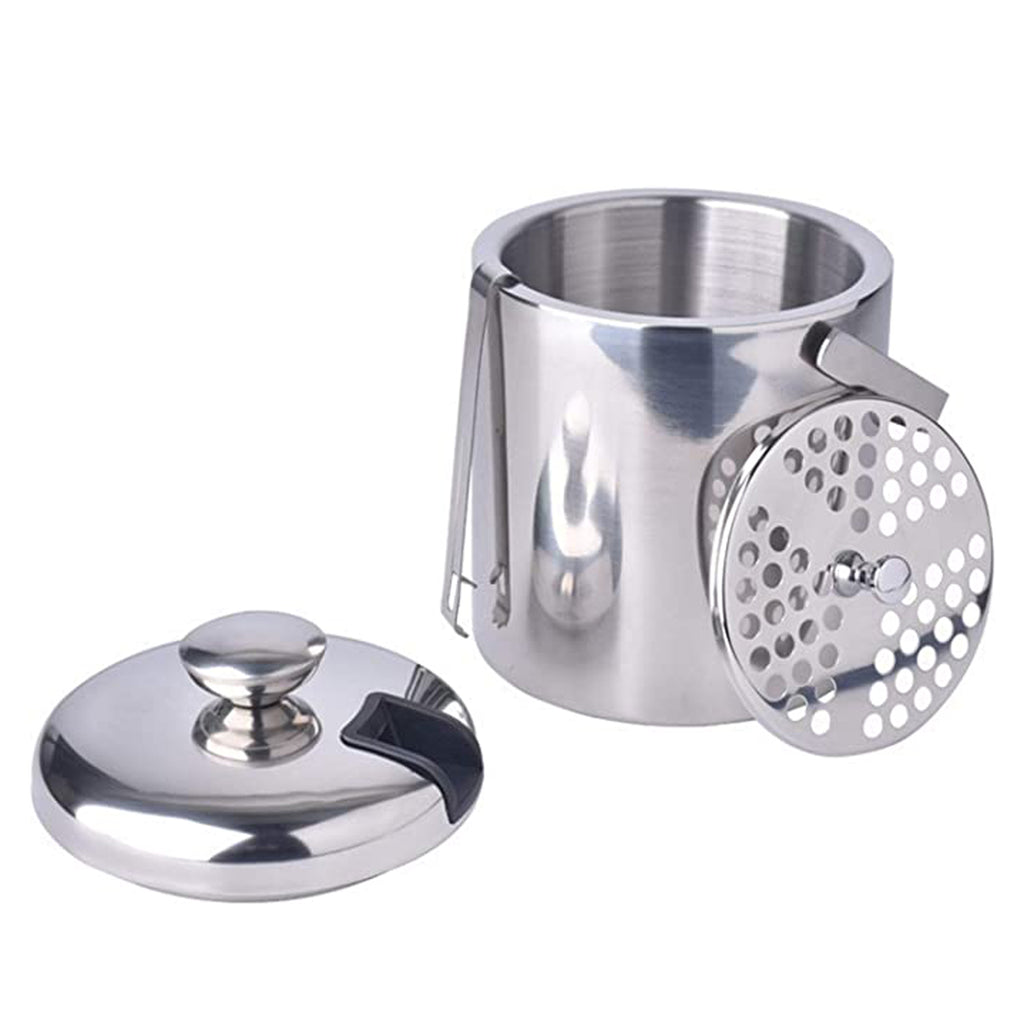 Double-Wall Stainless Steel Insulated Ice Bucket