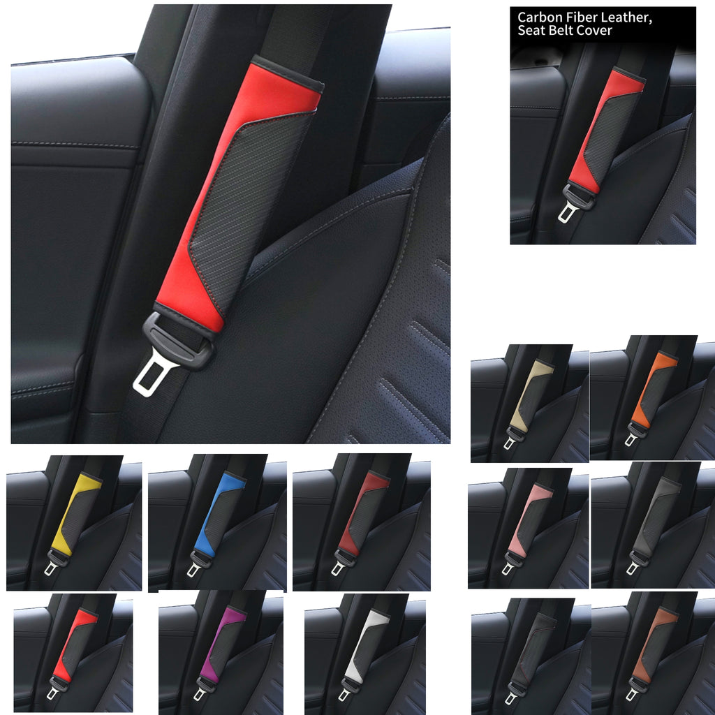 Leather Car Seat Belt Cover