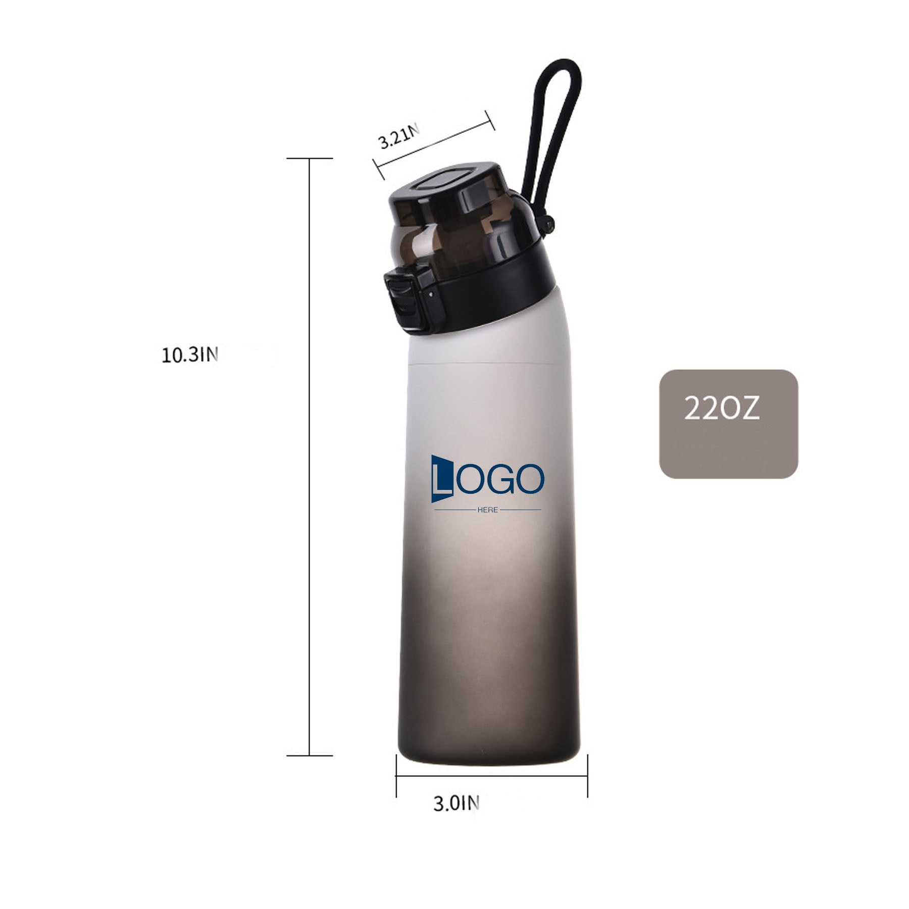 Gradient Sports Water Bottle with Handle
