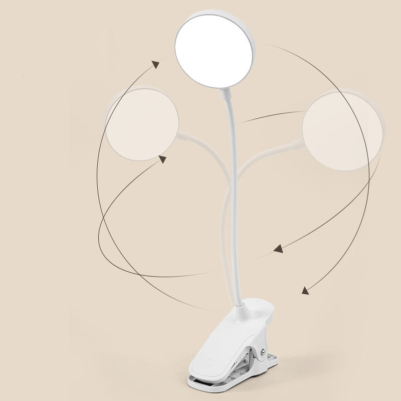Usb Rechargeable & Adjustable Led Touch Table Lamp W/Clamp