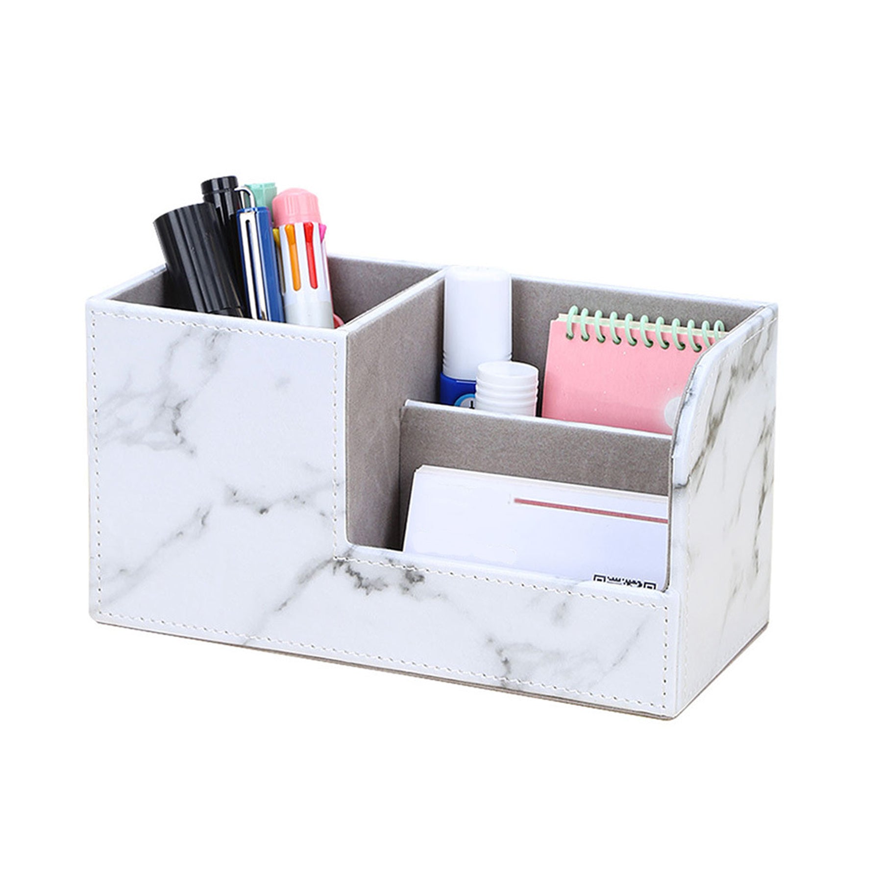 Multifunctional Leather Office Storage Box