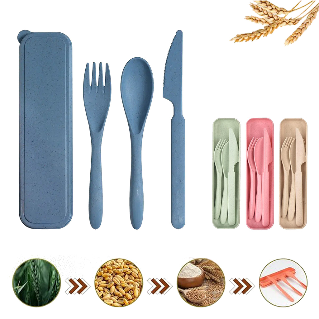 Wheat Straw Utensil Set