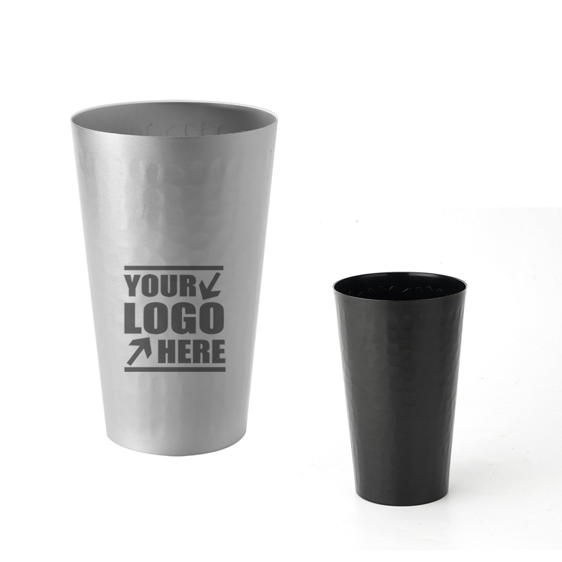 Aluminum Hammer Texture Cup Camping Beer Mug