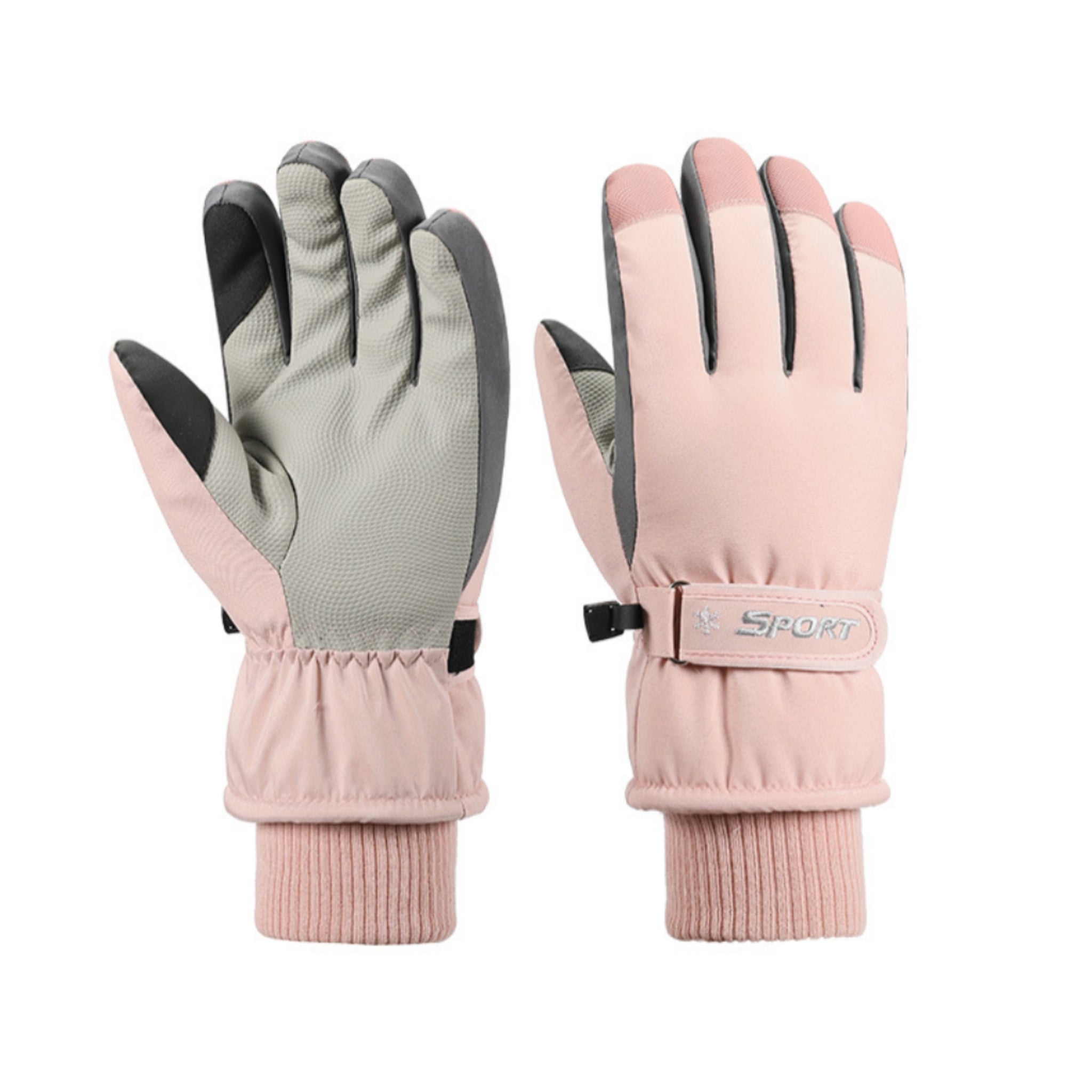 Skiing Gloves Fleece Touchscreen Waterproof Windproof