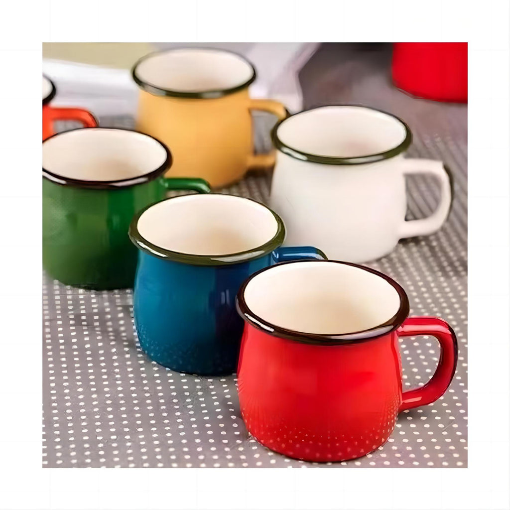 Belly Shape Enamel Coffee Cup