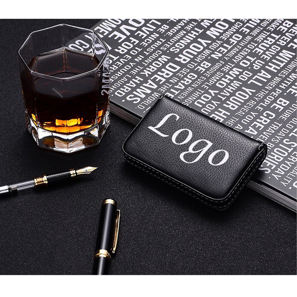 Pu Leather Magnetic Business Card Case