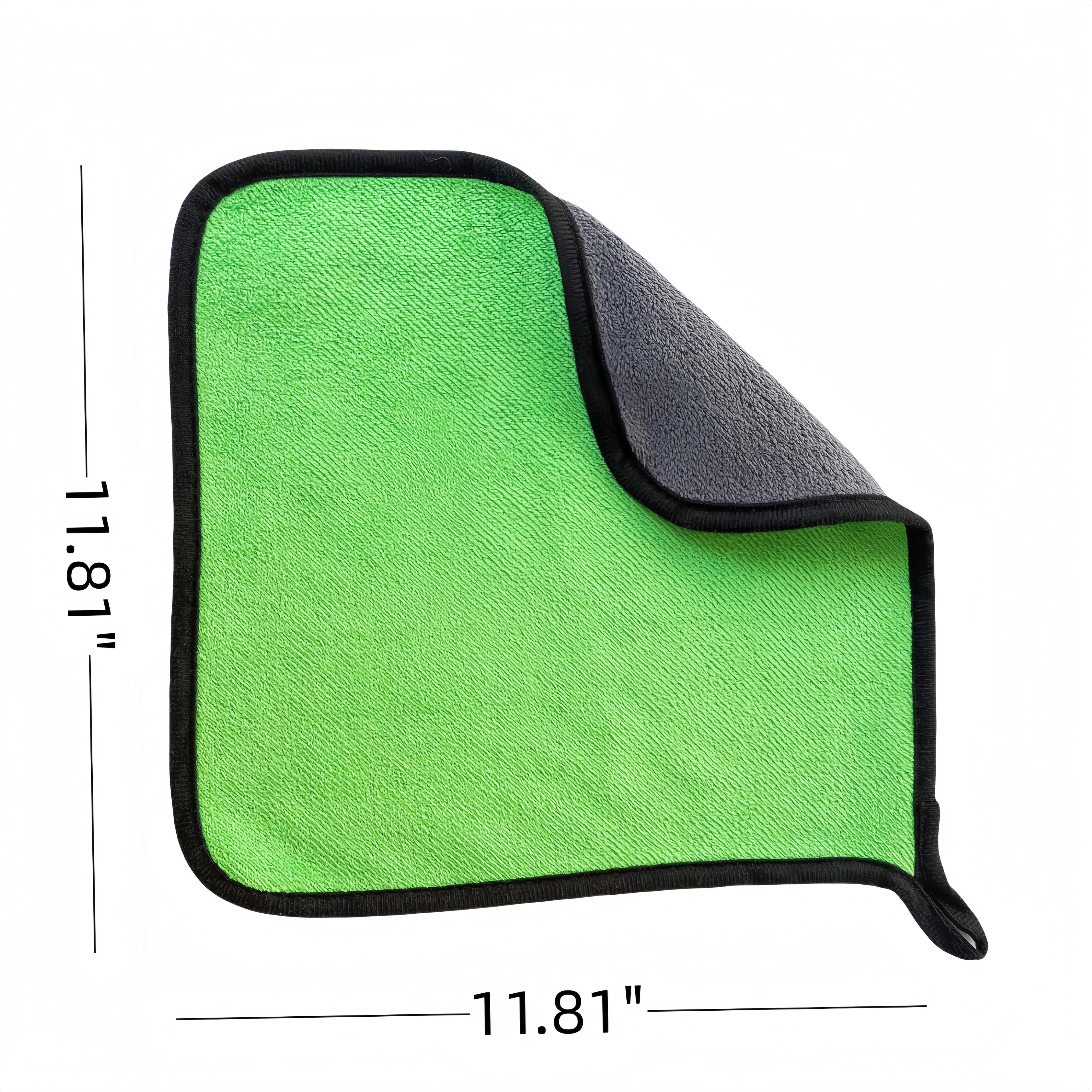 High-Density Coral Fleece Double-Sided Square Hanging Towel