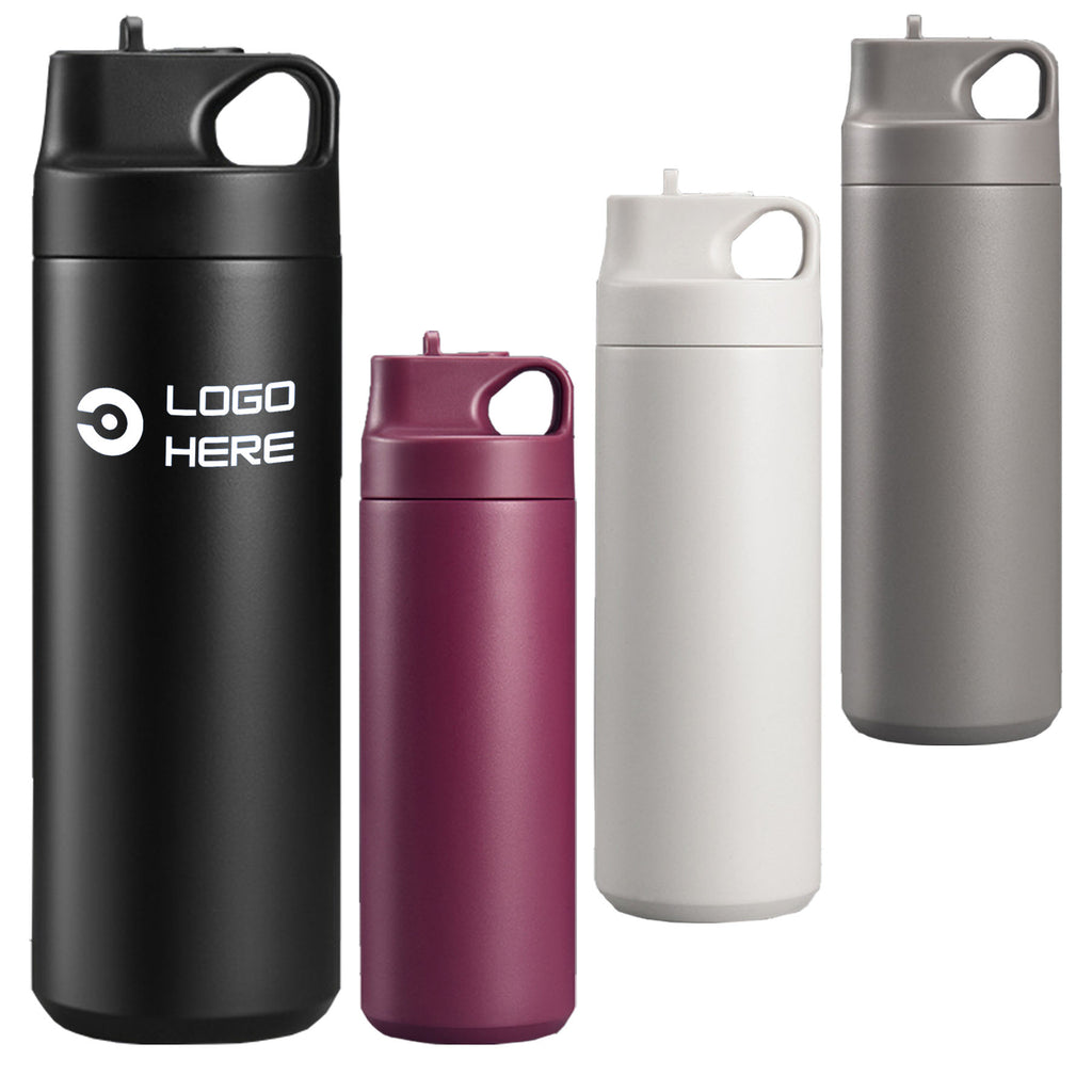 18 OZ Stainless Steel Insulated Water Bottle with Straw
