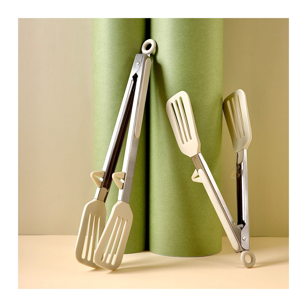 Silicone Stainless Steel Tongs