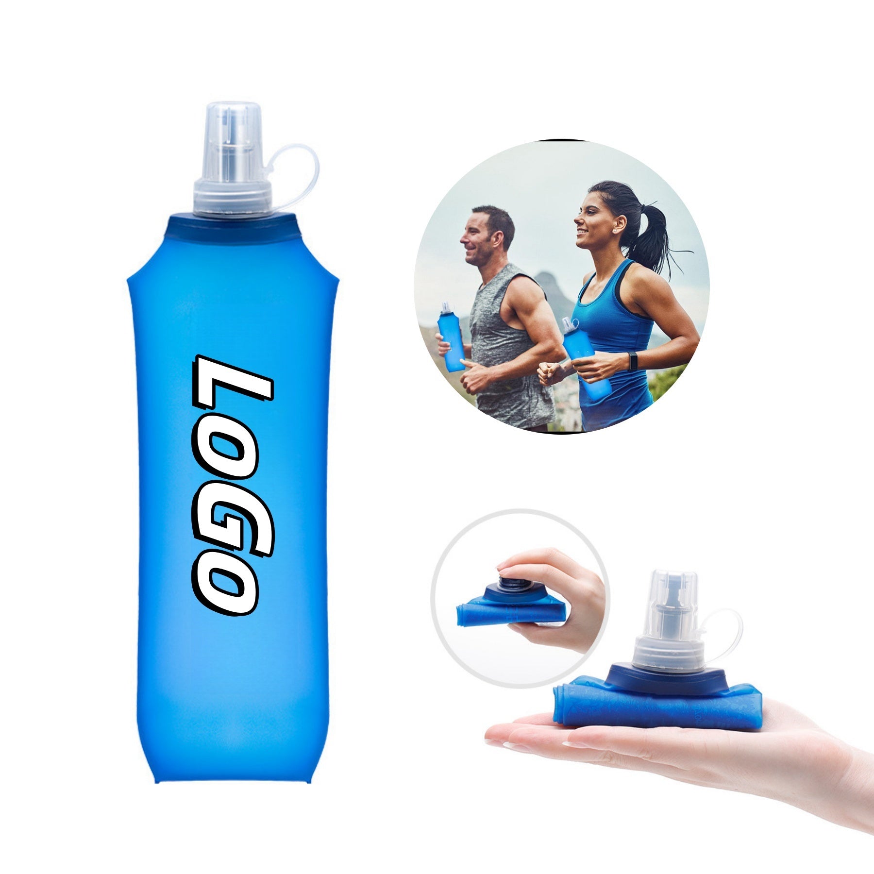 15.89 - Oz Folding Soft Water Cup Made Of Silicone Material