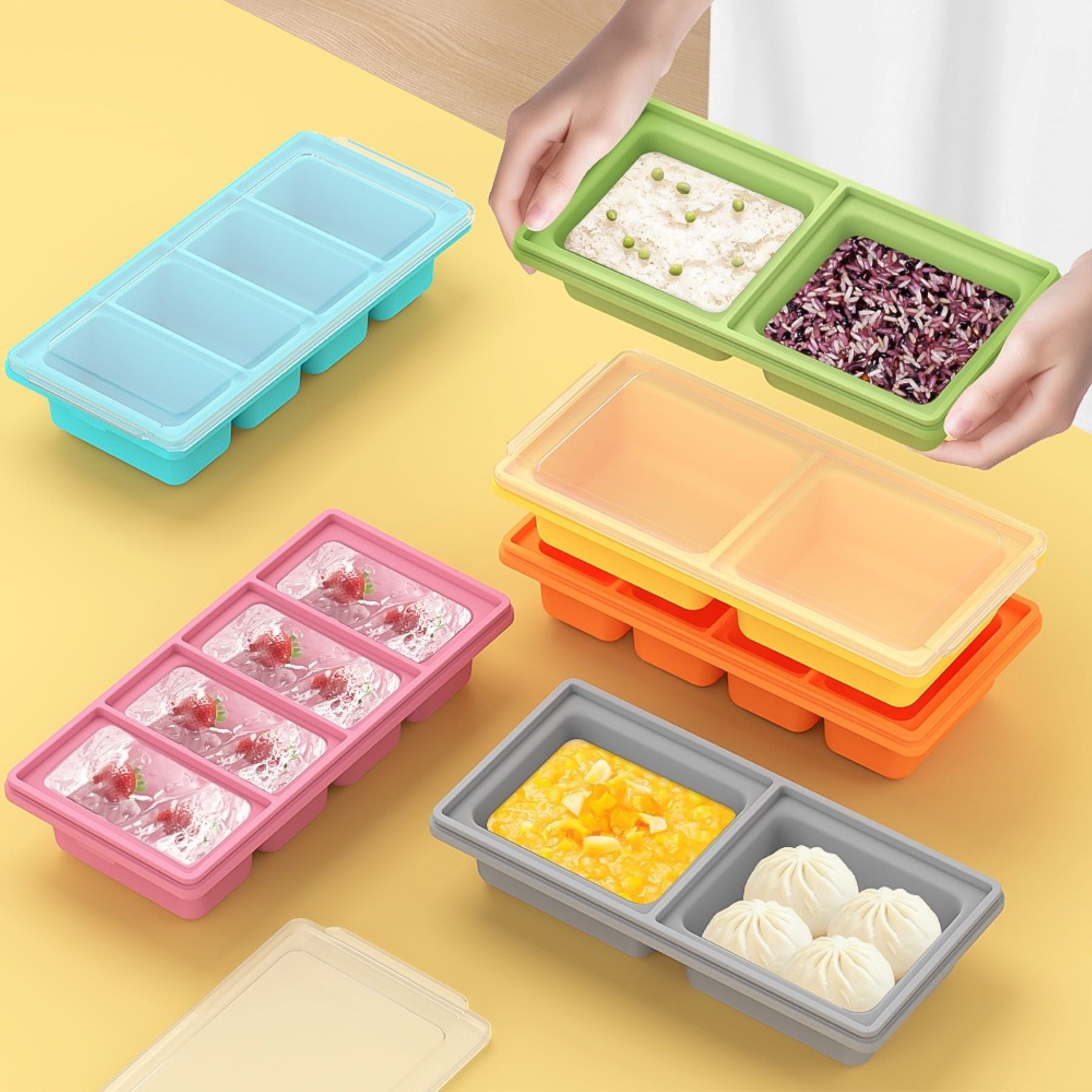 Food-grade Food Storage Container (Four Compartments)
