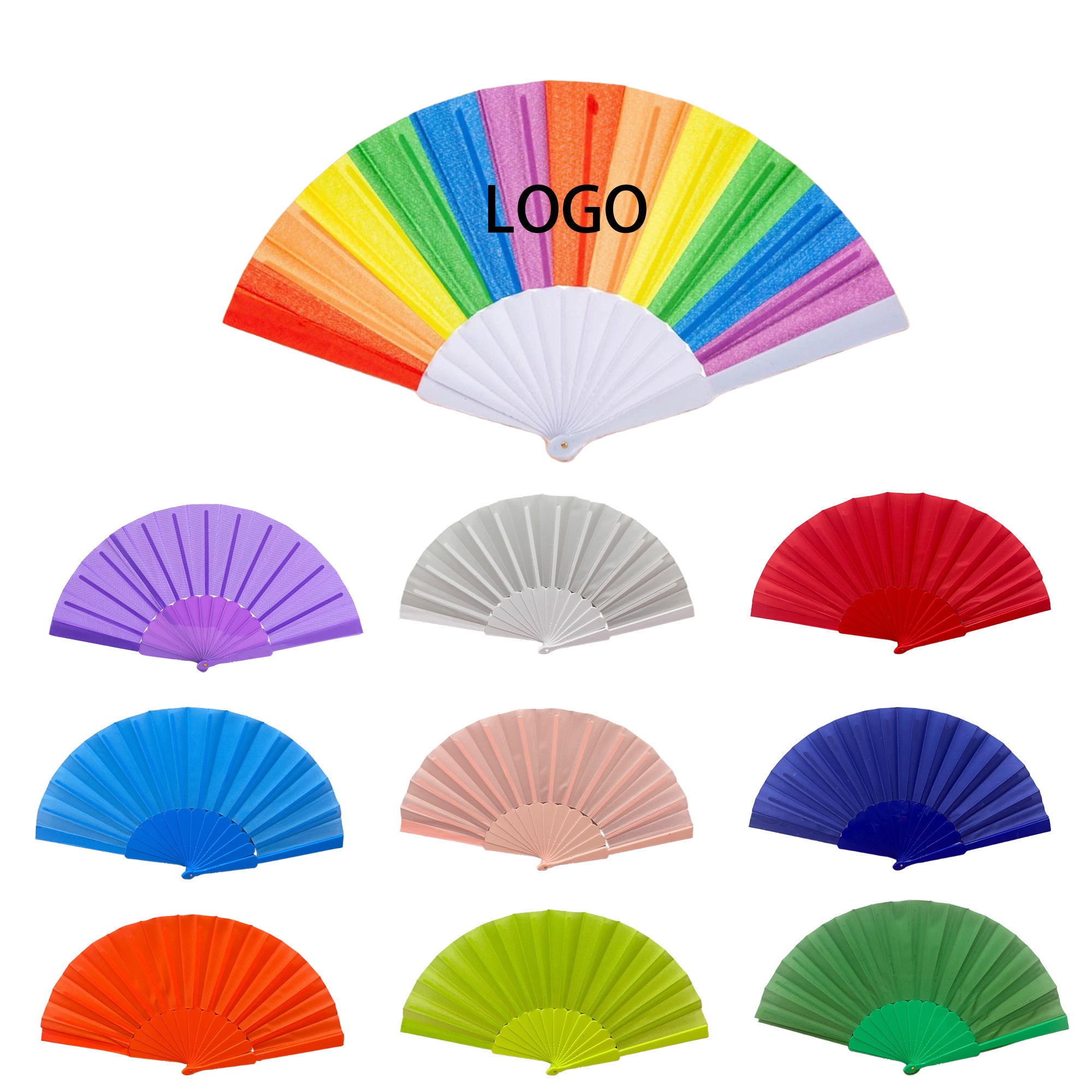 7-Inch Craft Flat Fan With Plastic Ribs