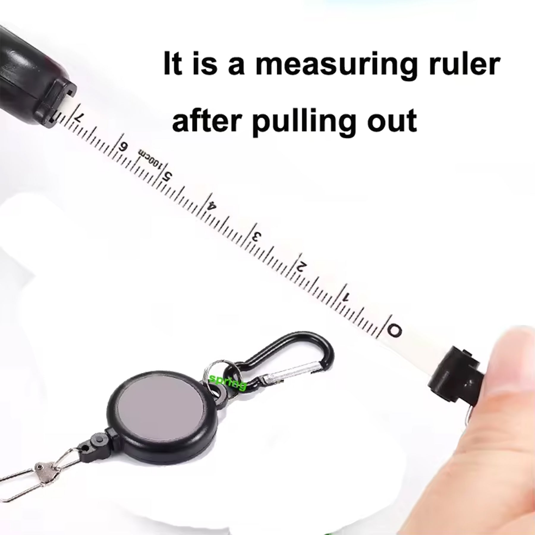 Round Plastic Retractable Measuring Tape