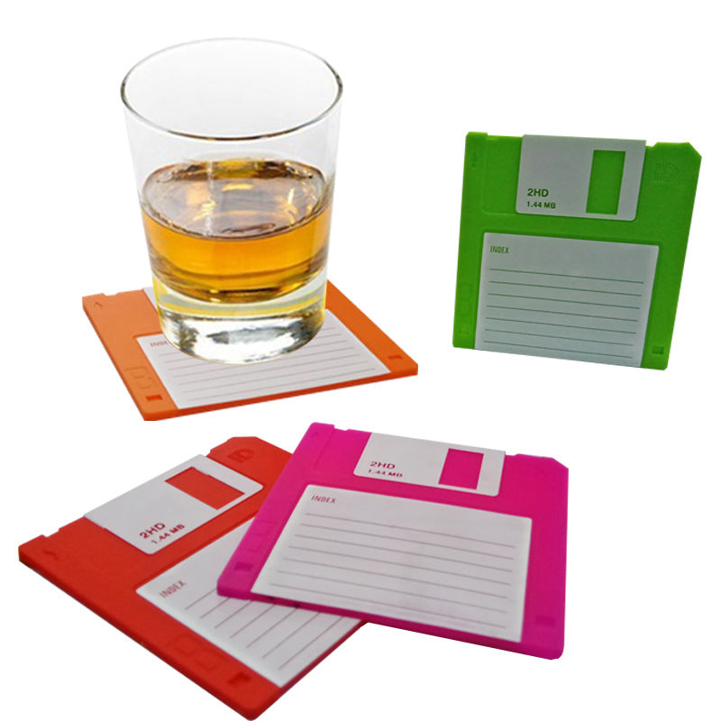 6 Pieces Silicone Vintage Tea Coaster