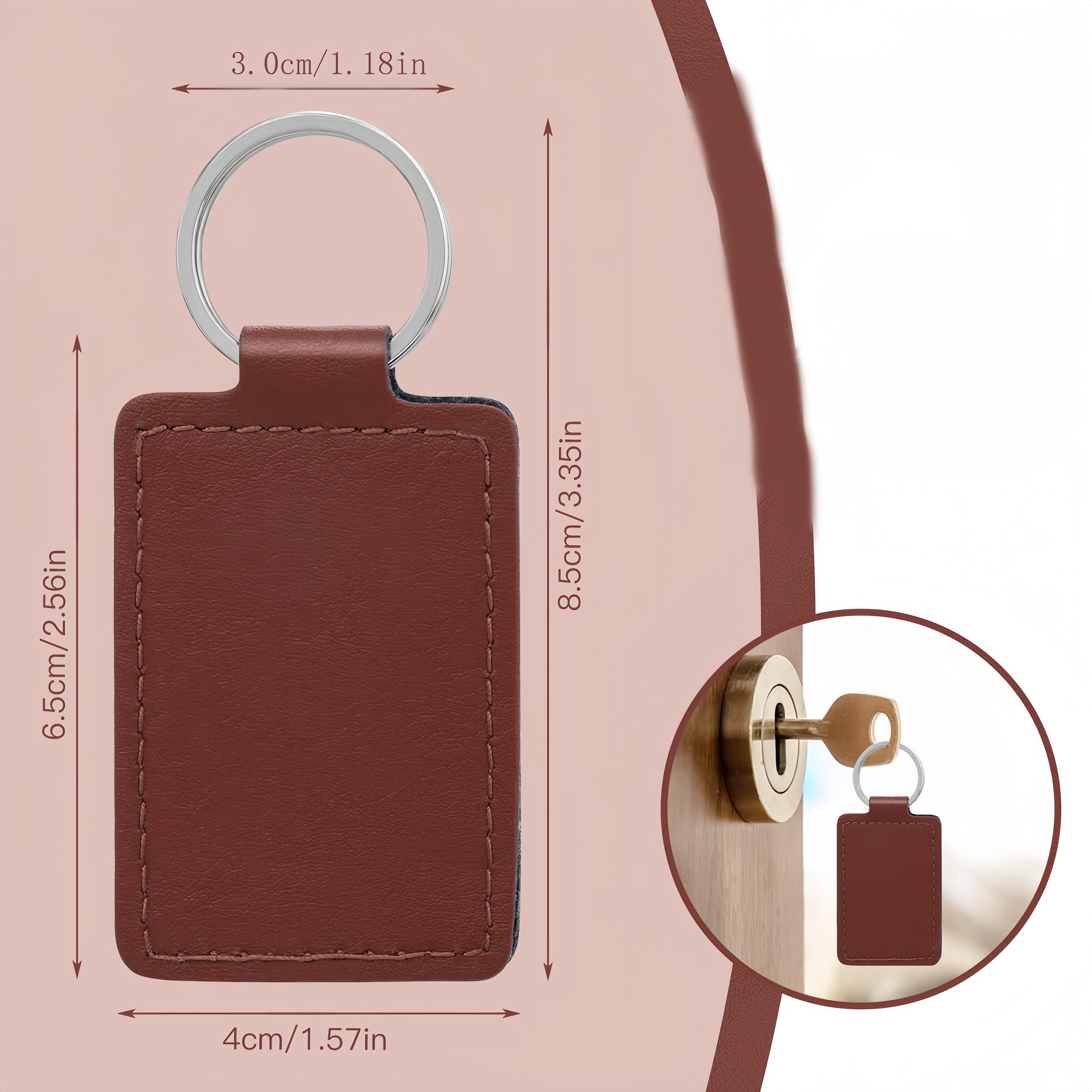 PU Leather Keychain